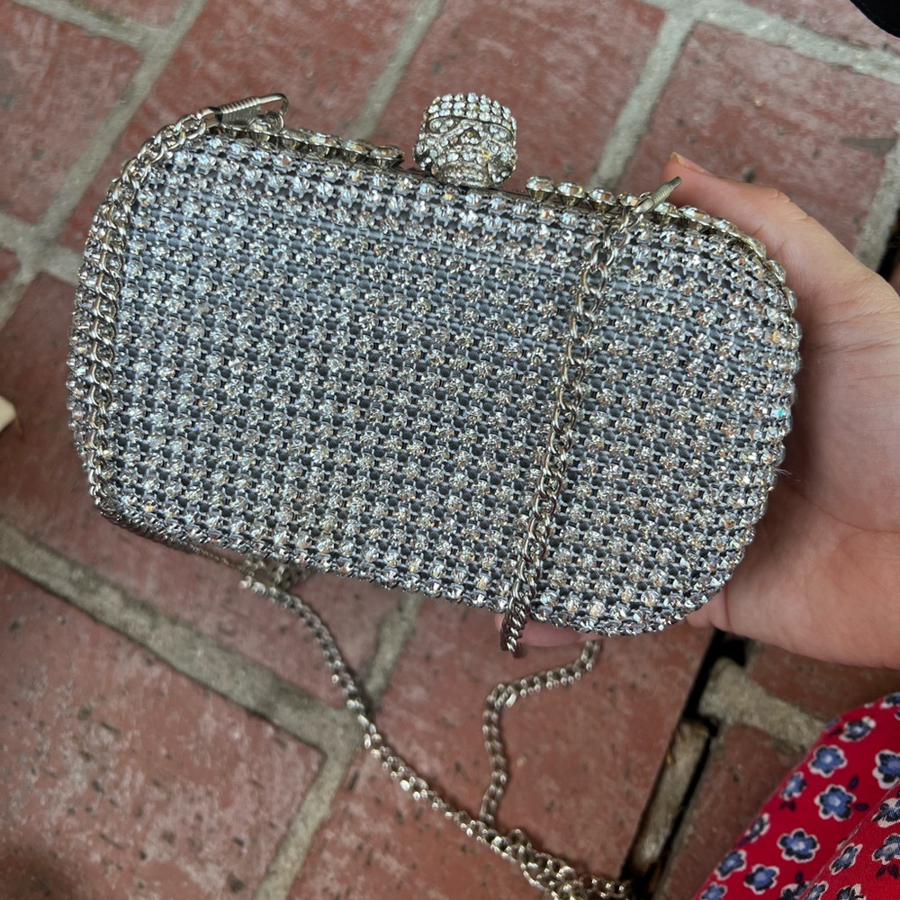 Sparkling Rhinestone Evening Clutch